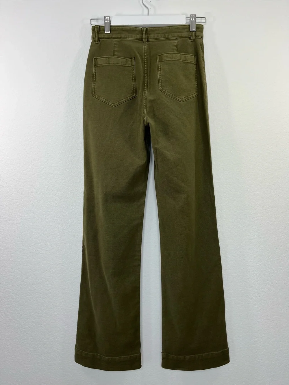 FAHERTY Stretch Terry Patch Pocket Pants Forest Olive size 26